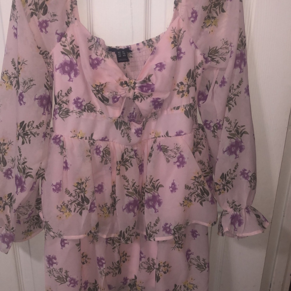 RUE21 Purple Lilac Layered Ruffle Dress